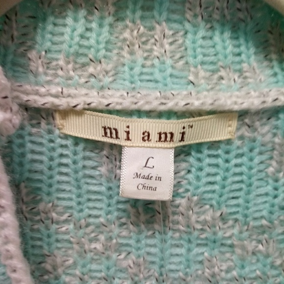 francesca's miami chunky knit drape cardigan - Picture 6 of 8